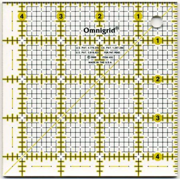 Picture of Omnigrid Ruler 4 1/2"sq